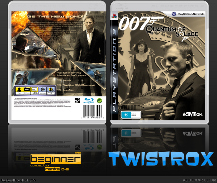 007 Quantum of Solace box art cover