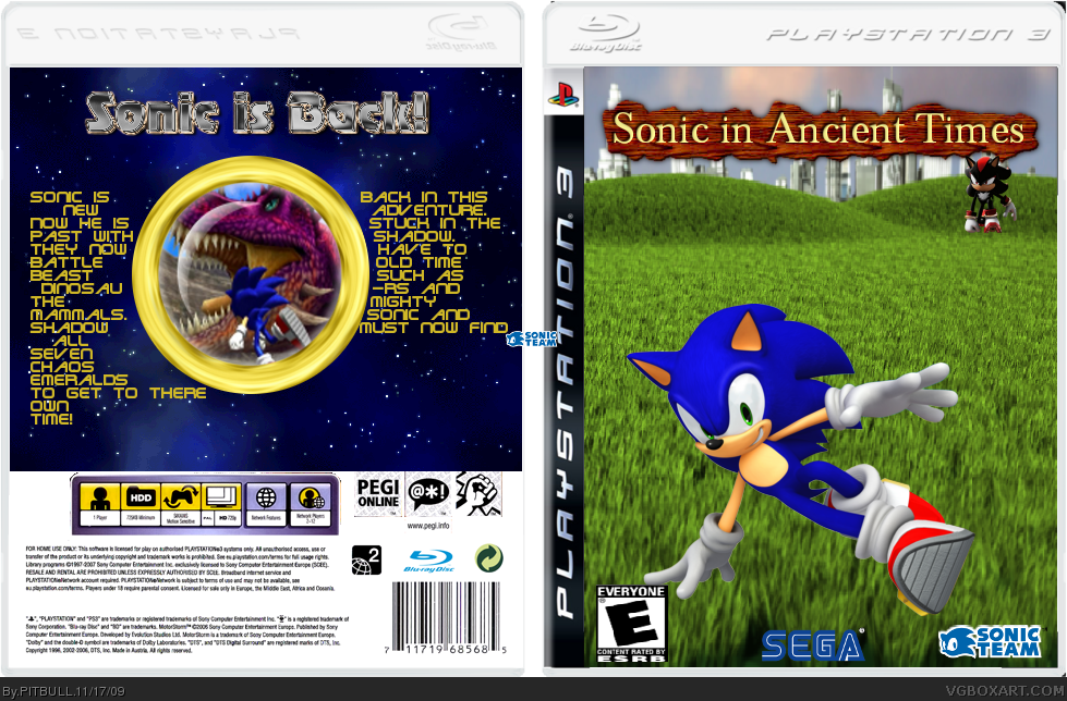 Sonic in Ancient Times box cover