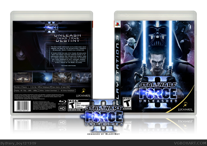 Star Wars: The Force Unleashed II box art cover