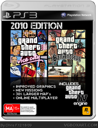 GTA Vice City/San Andreas 2010 Edition box cover