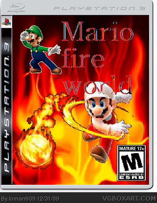 Mario Fire World box cover