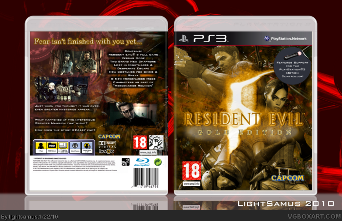 Resident Evil 5: Gold Edition box art cover
