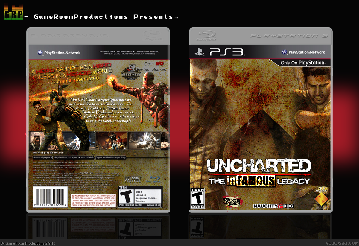 Uncharted: The inFAMOUS Legacy box cover