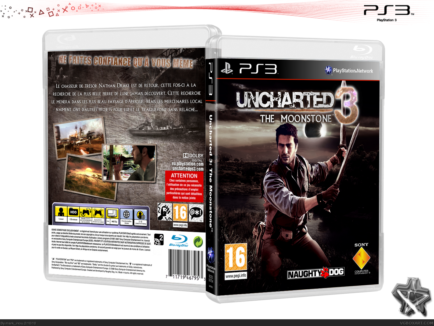 Uncharted 3: The Moonstone box cover