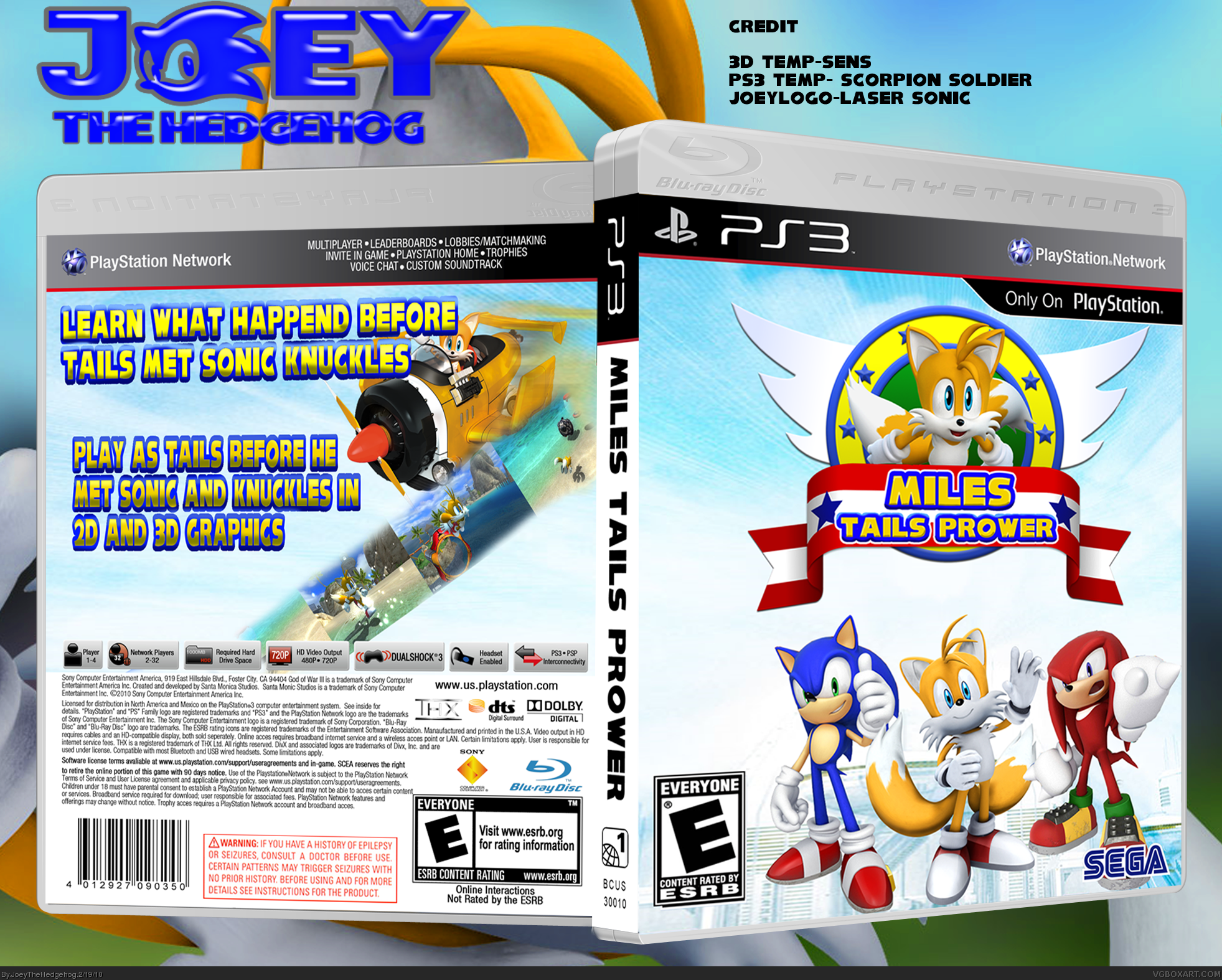 Miles Tails Prower box cover