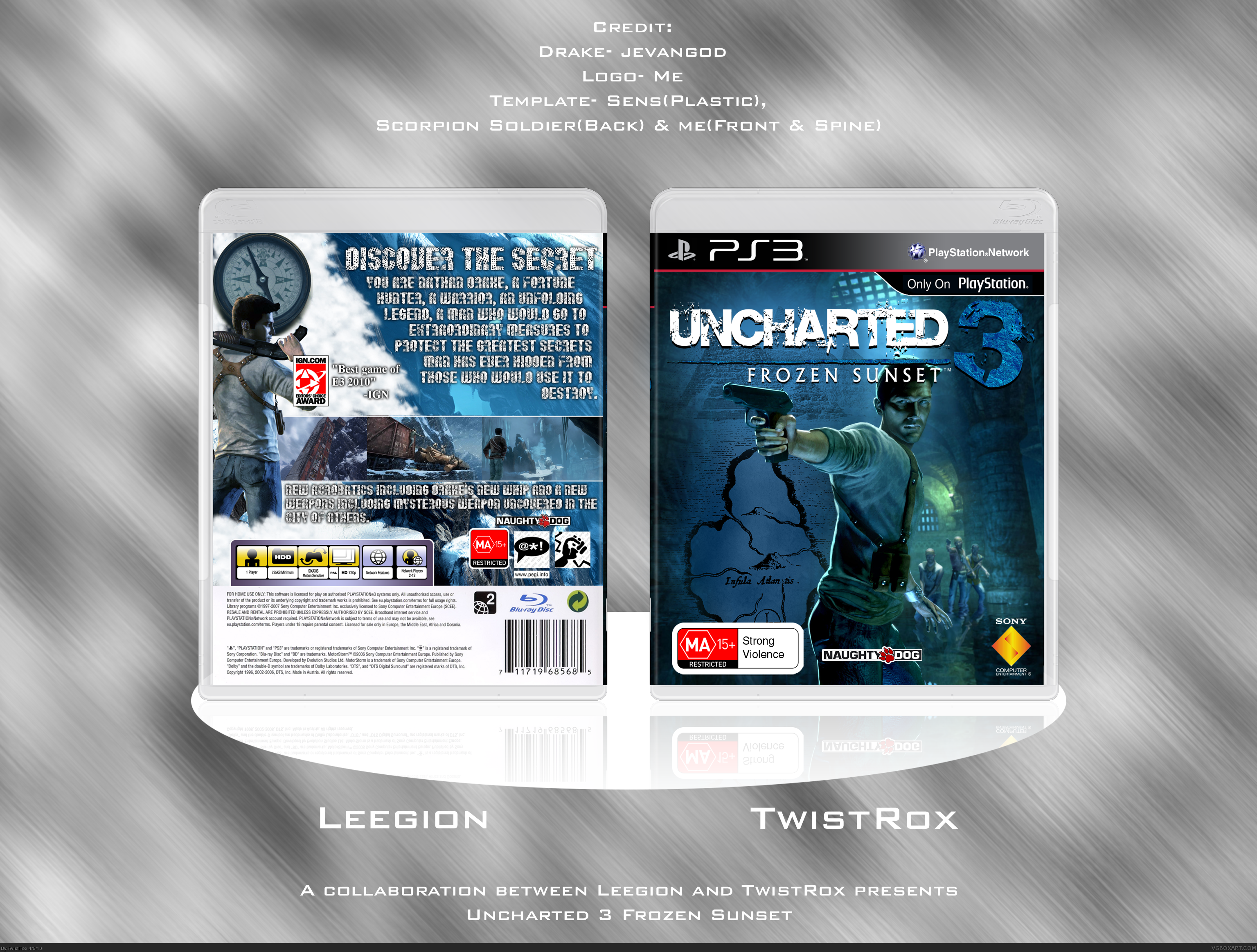 Uncharted 3 Frozen Sunset box cover