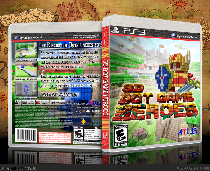 3D Dot Game Heroes box art cover