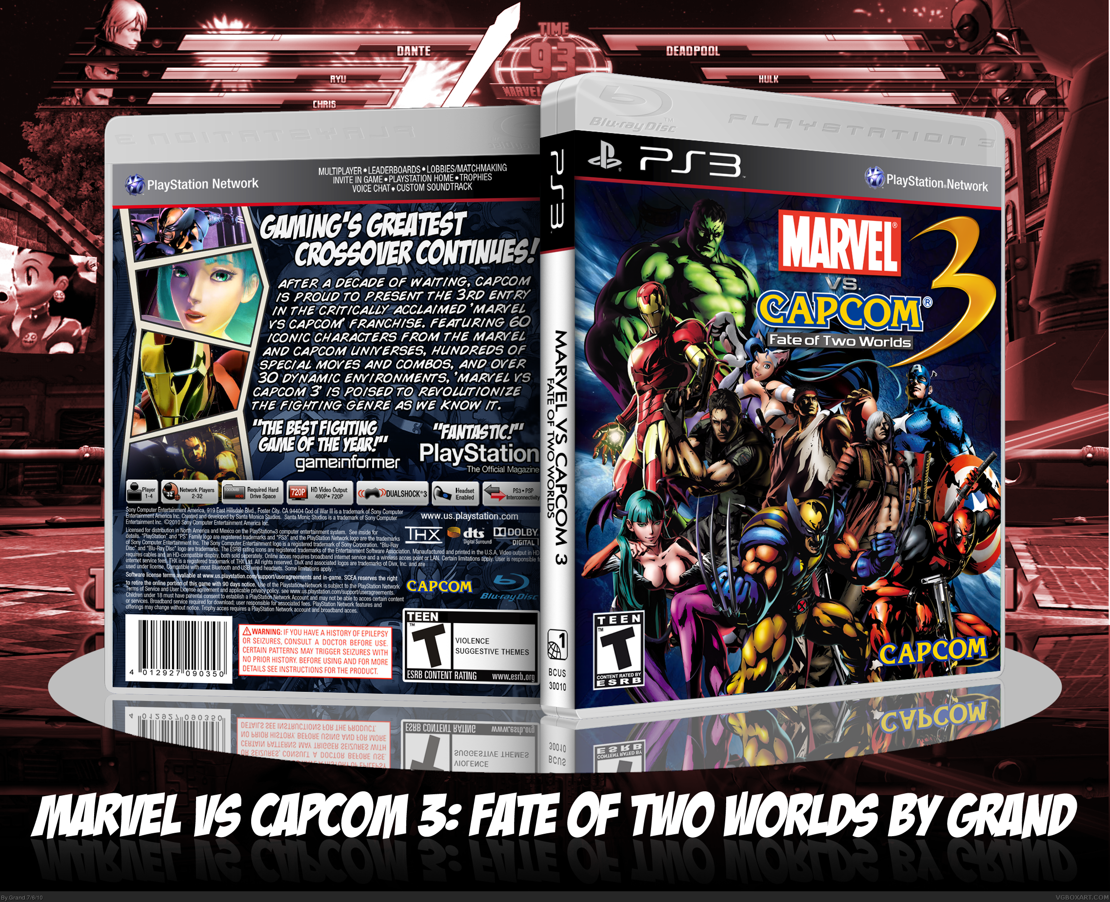 Marvel Vs. Capcom 3: Fate of Two Worlds box cover