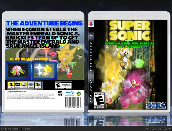 Super Sonic:Master Emerald Mayhem box art cover