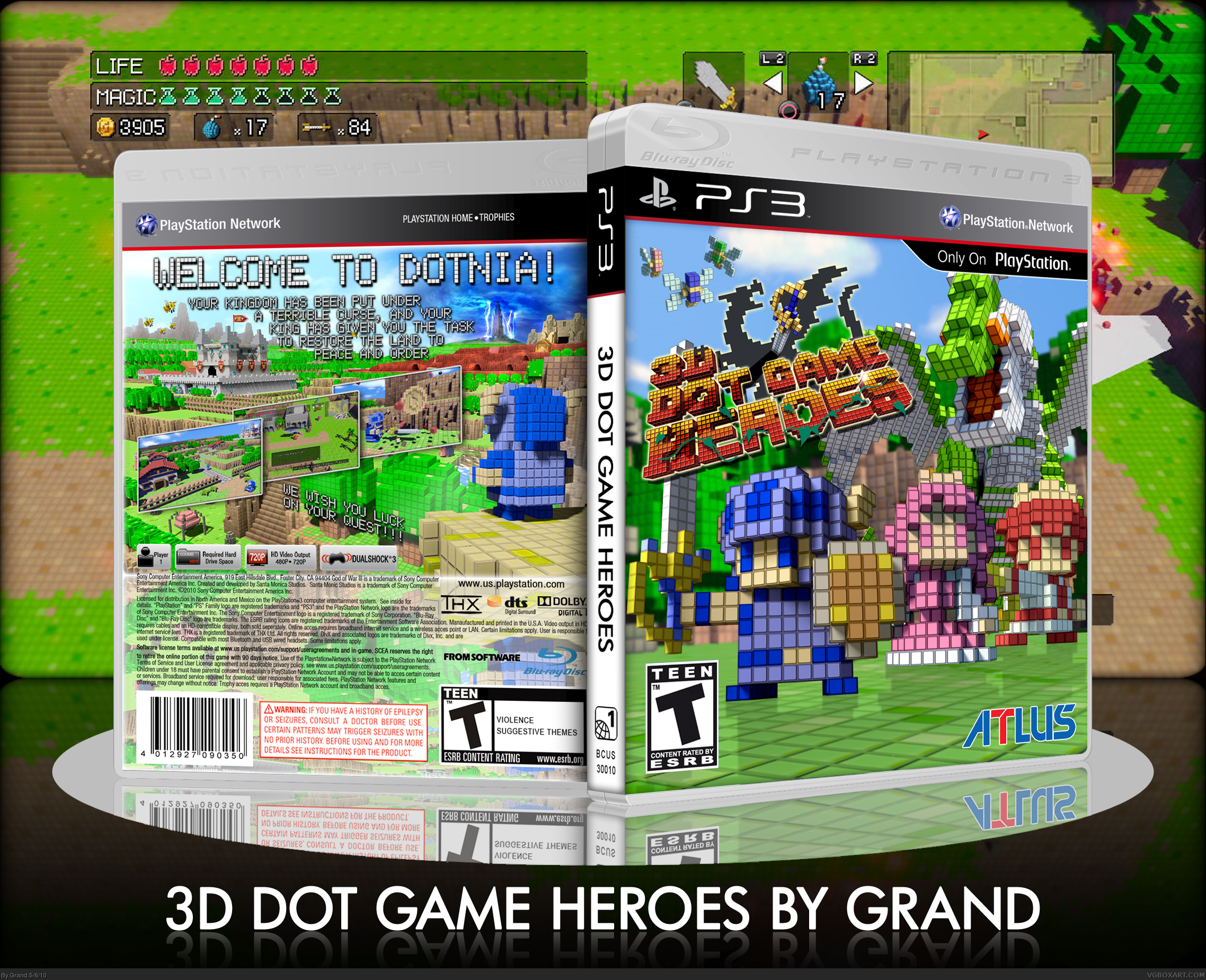 3D Dot Game Heroes box cover