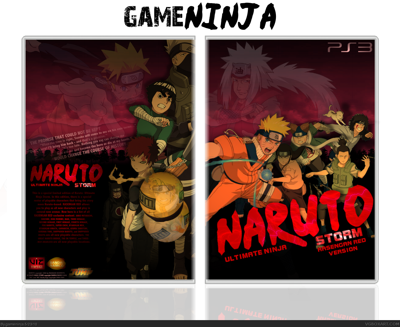 Naruto Ultimate Ninja Storm Rasengan Red Version box cover