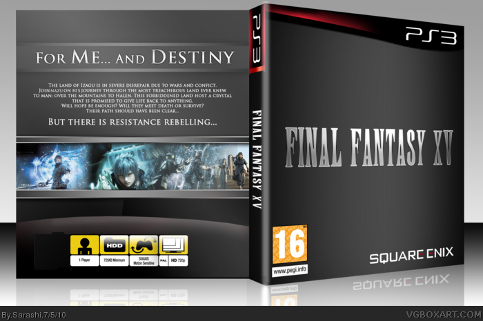 Final Fantasy XV box art cover