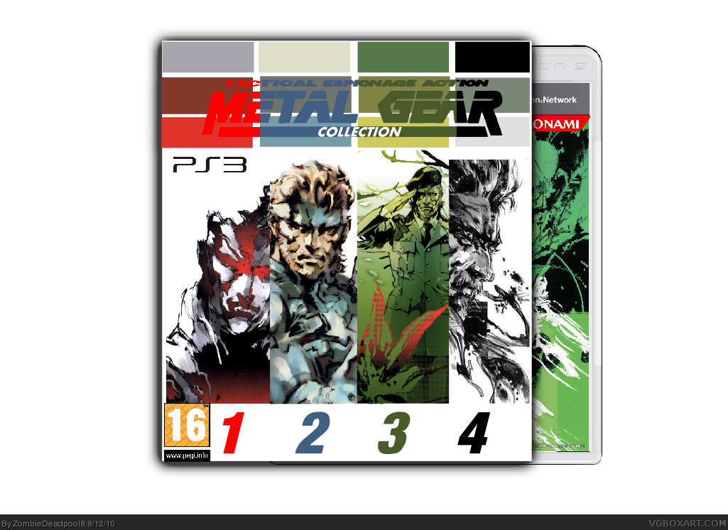 Metal Gear Collection box cover