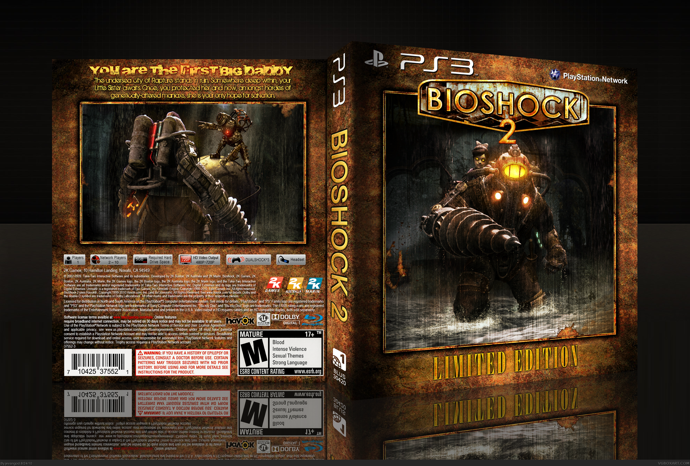 Bioshock 2 Limited Edition box cover