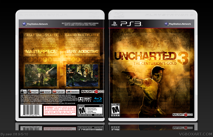 Uncharted 3: The Centurions Gold box art cover