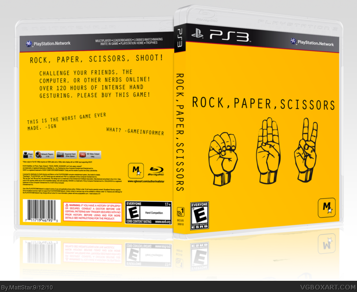 Rock, Paper, Scissors box art cover