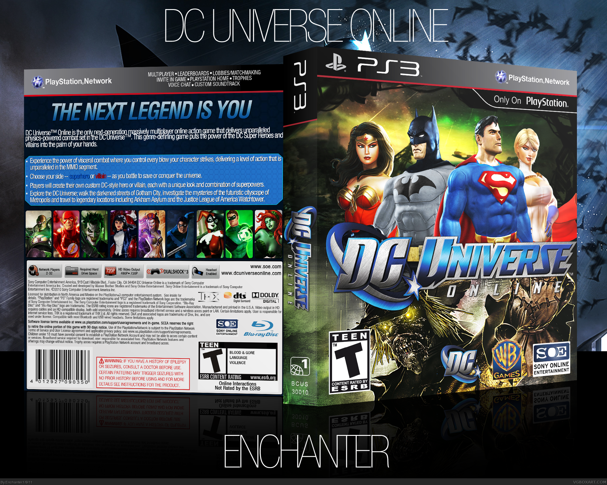 DC Universe Online box cover