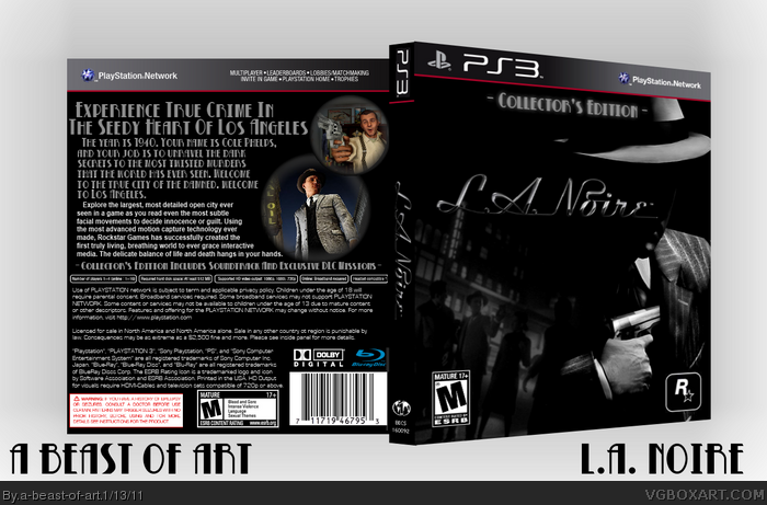 L.A. Noire box art cover