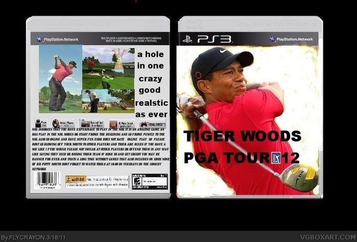 Tiger Woods PGA Tour 12 box art cover