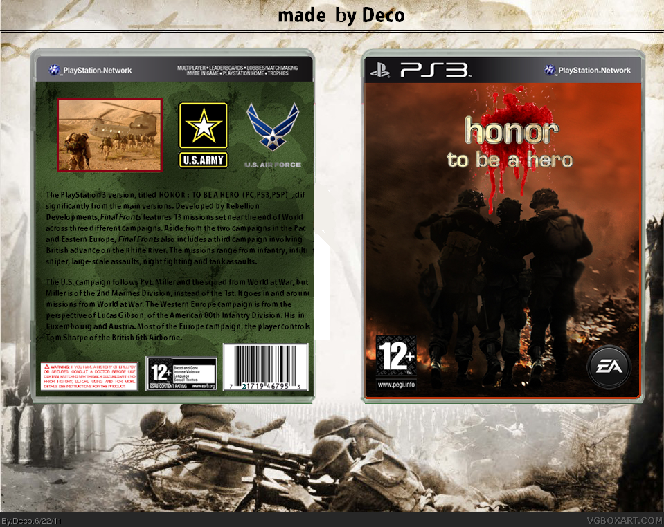 Honor: to be a hero box cover