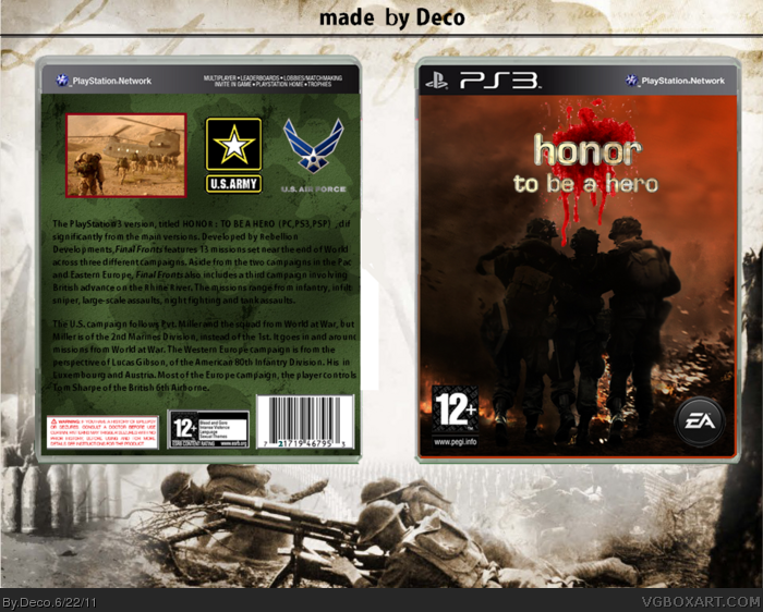 Honor: to be a hero box art cover