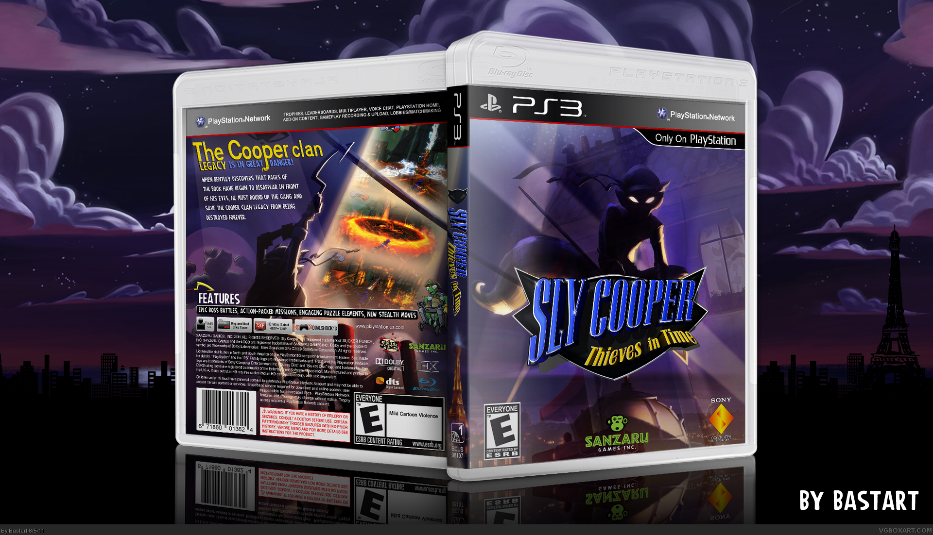 Sly Cooper: Thieves in Time box cover