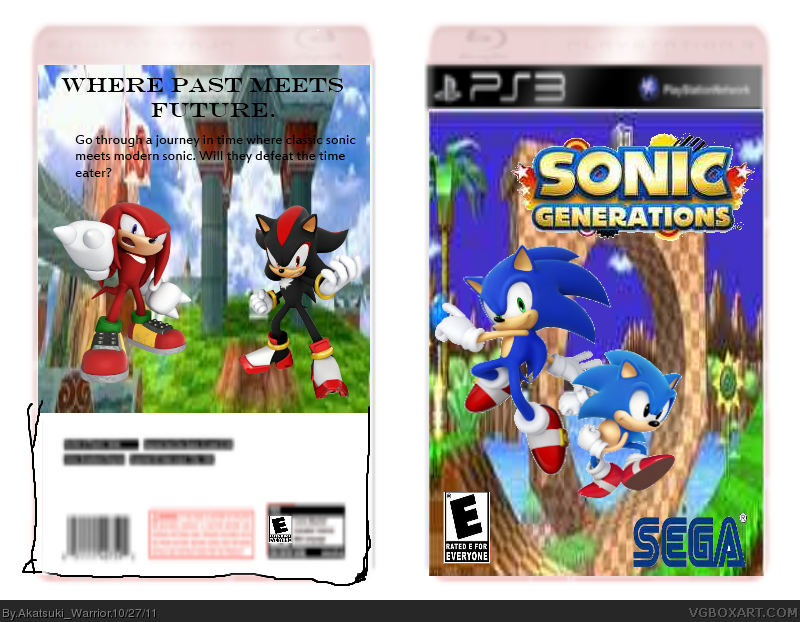 Sonic Generations box cover