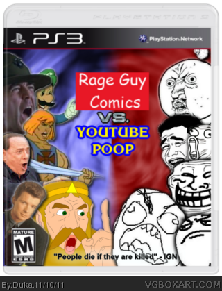 Rage guy comics VS Youtube Poop box cover