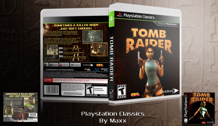 Playstation Classics: Tomb Raider box art cover