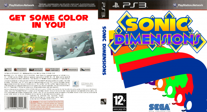 Sonic Dimensions box art cover