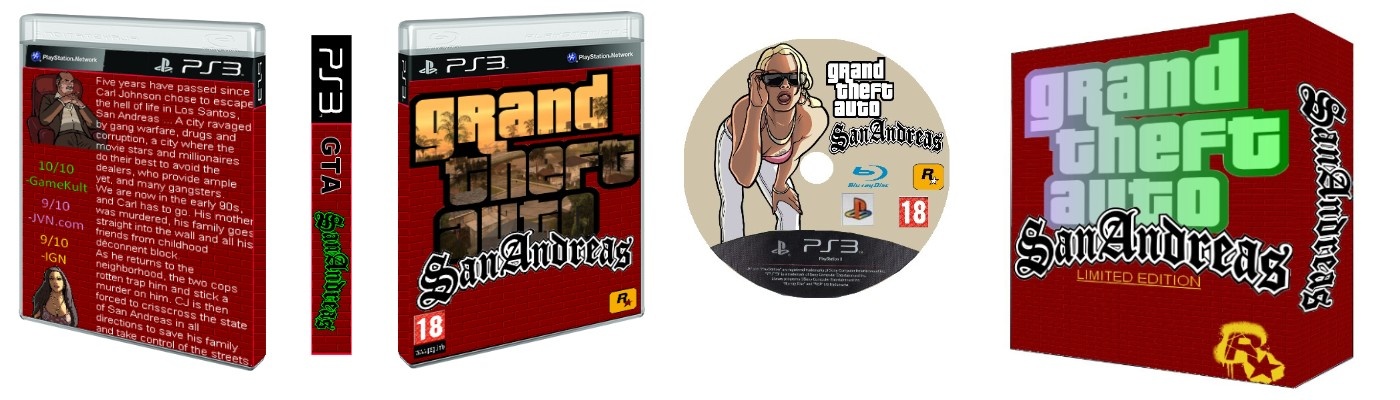 Grand Theft Auto San Andreas box cover