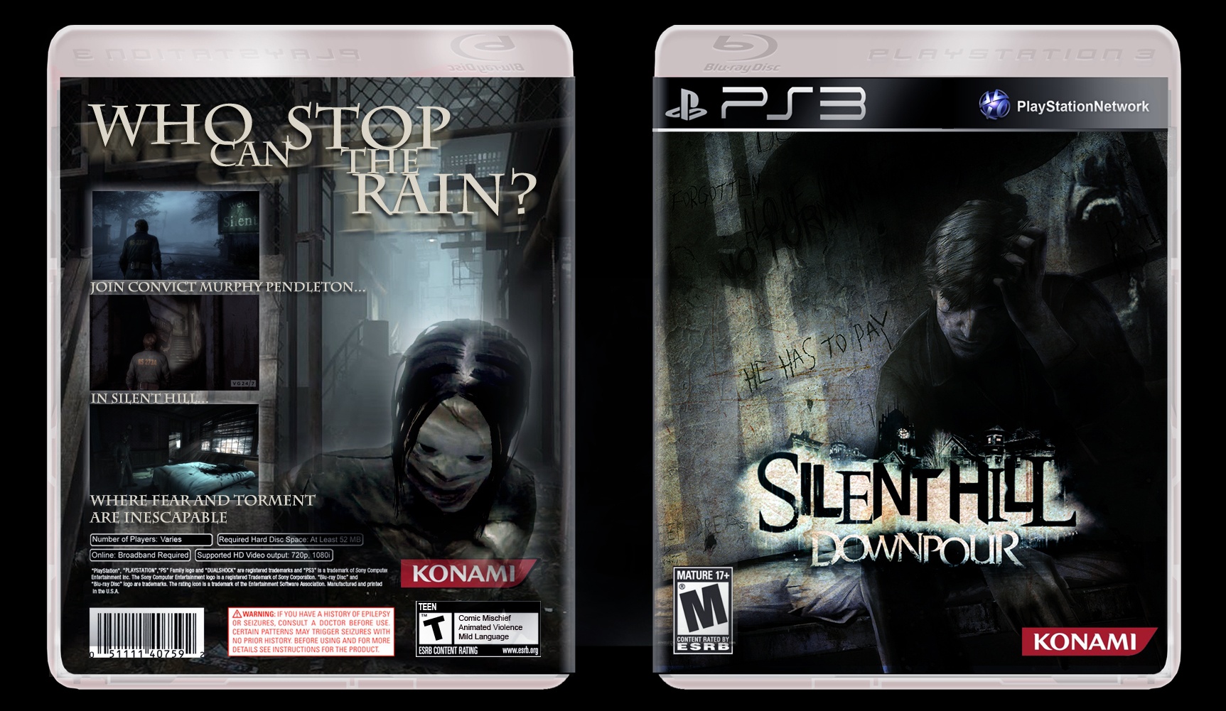 Silent Hill: Downpour box cover
