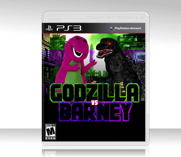 Godzilla VS. Barney box art cover