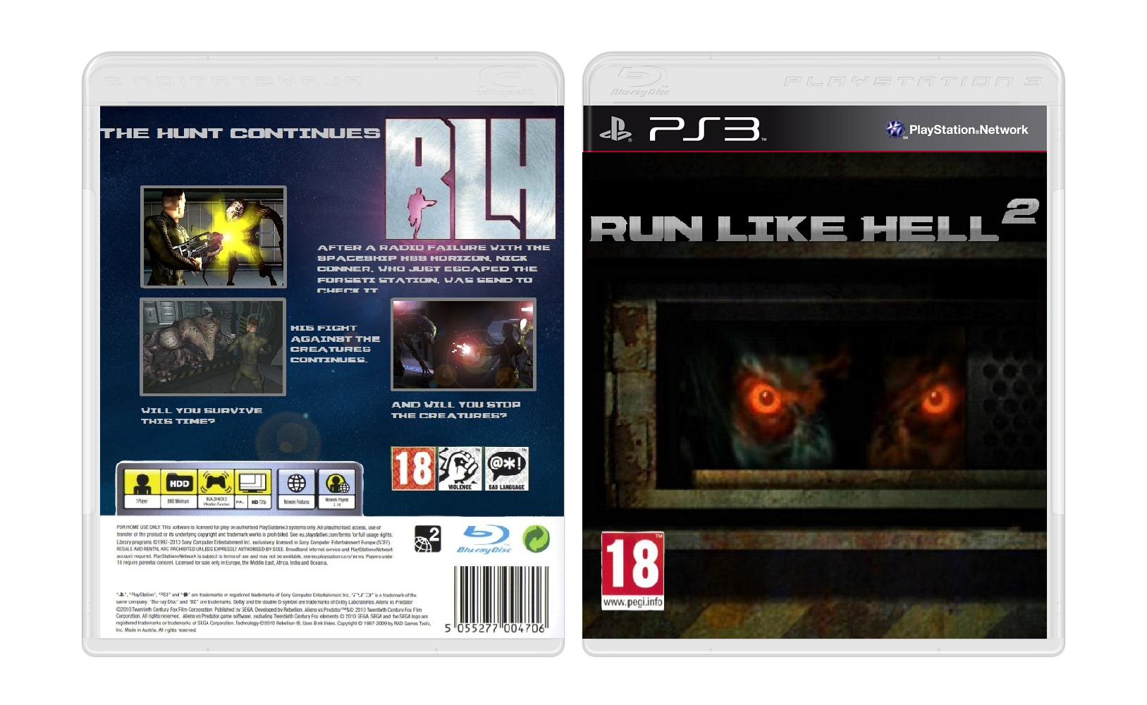 Run Like Hell 2 box cover