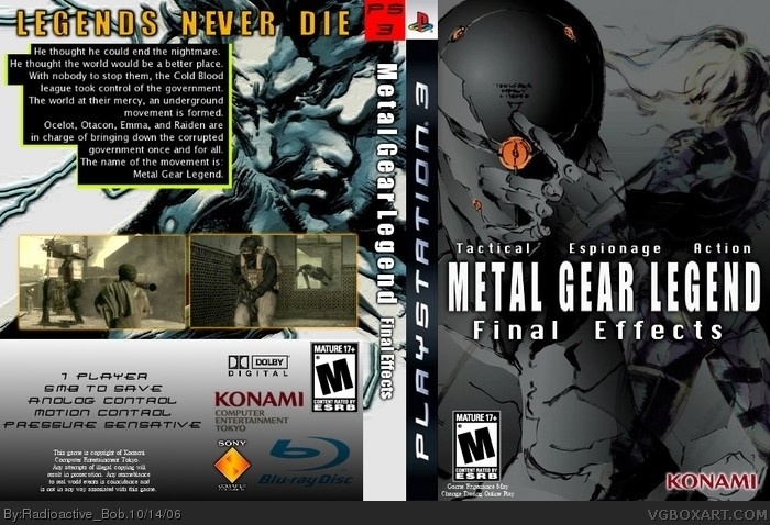 Metal Gear Legend: Final Effects box art cover