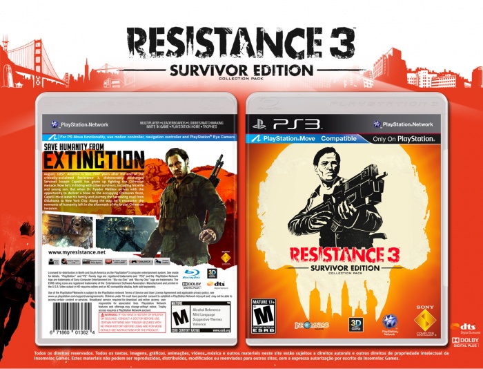 Resistance 3 Survivor Edition box art cover
