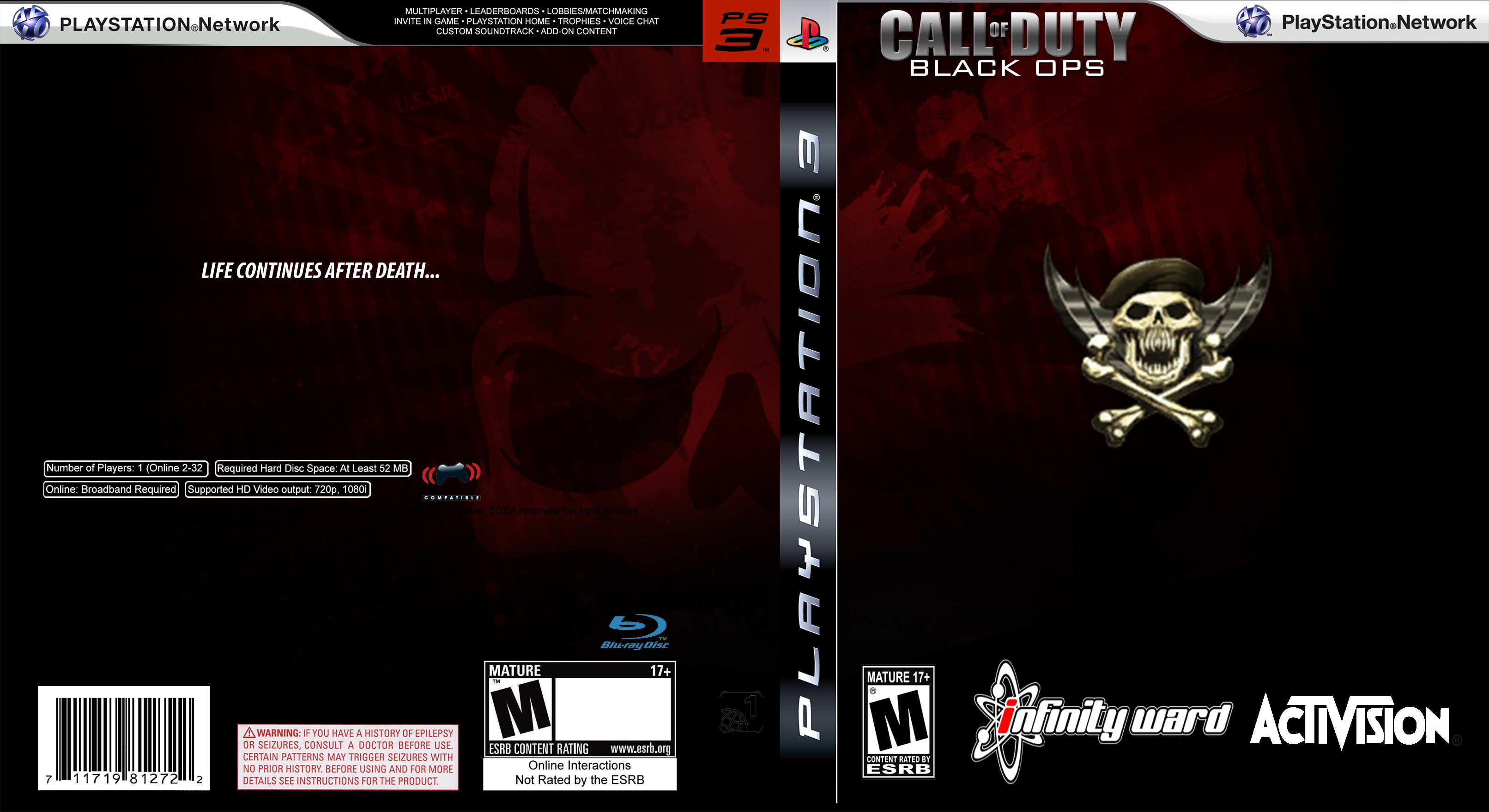 Call Of Duty - Black Ops (Custom) (red light) box cover