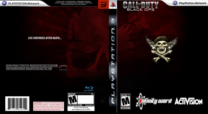 Call Of Duty - Black Ops (Custom) (red light) box art cover