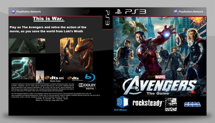 The Avengers: The Official Game box art cover
