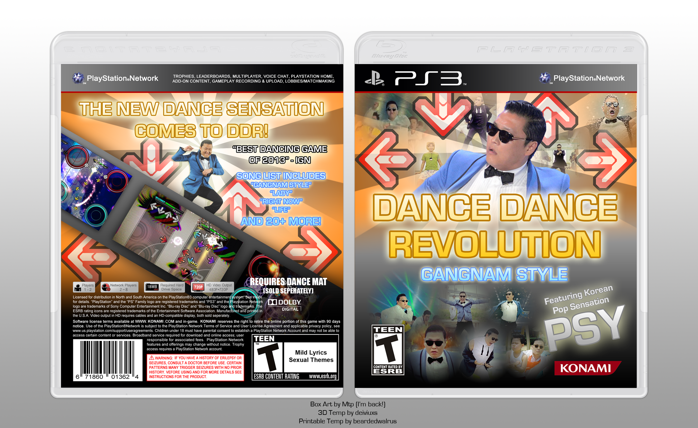 Dance Dance Revolution Gangnam Style box cover