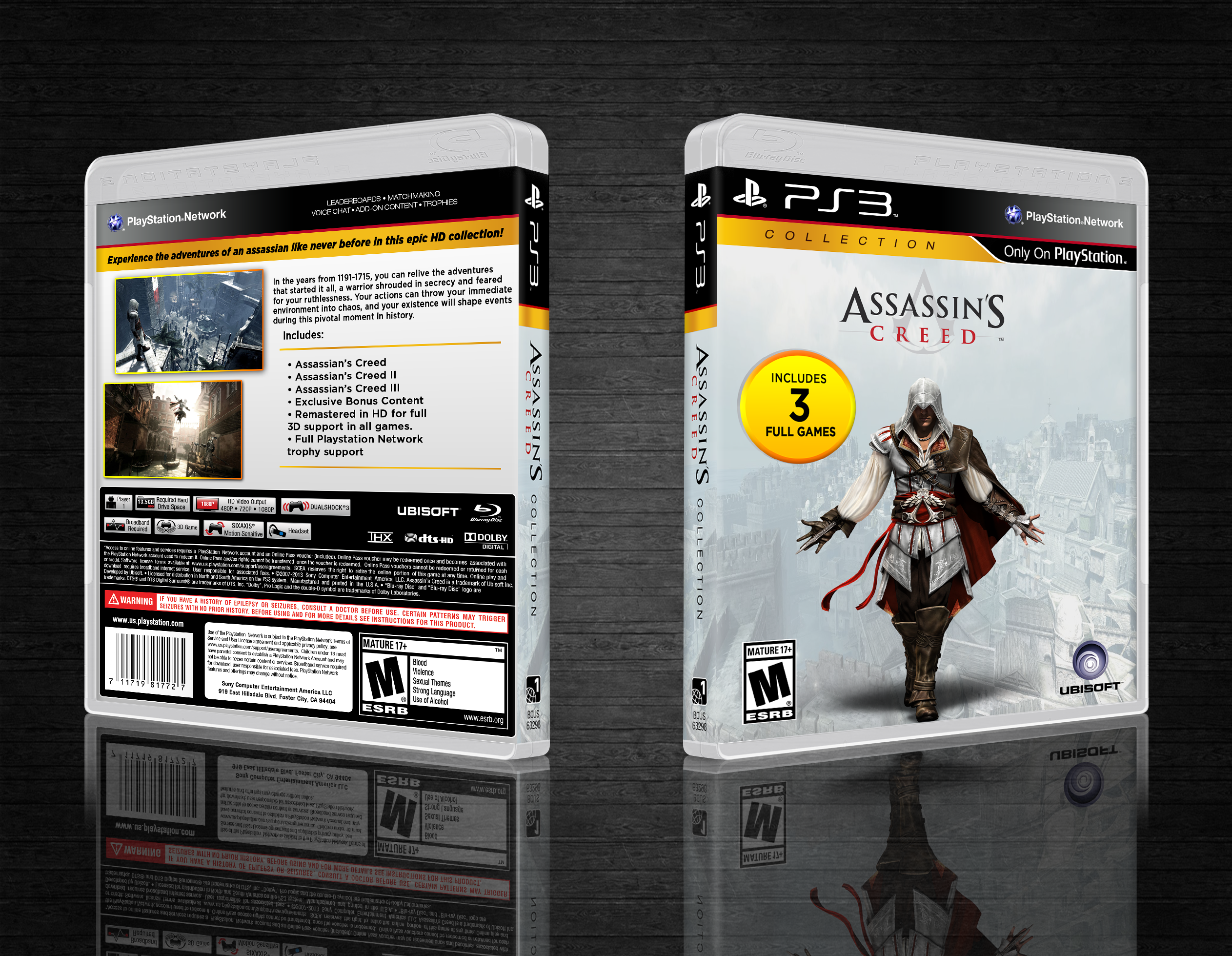 Assassian's Creed HD Collection box cover