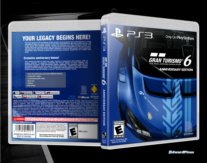 Gran Turismo 6 Anniversary Edition box art cover