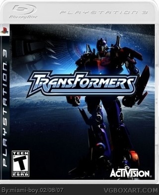 Transformers: The Official Movie Game box cover