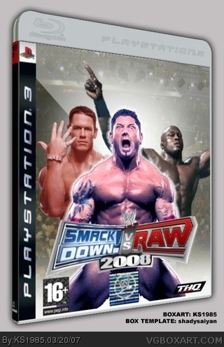 WWE SmackDown! vs RAW 2008 box cover