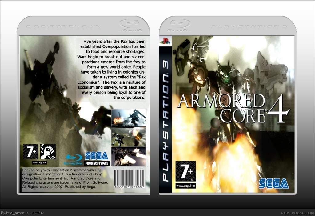 Armored Core 4 box cover