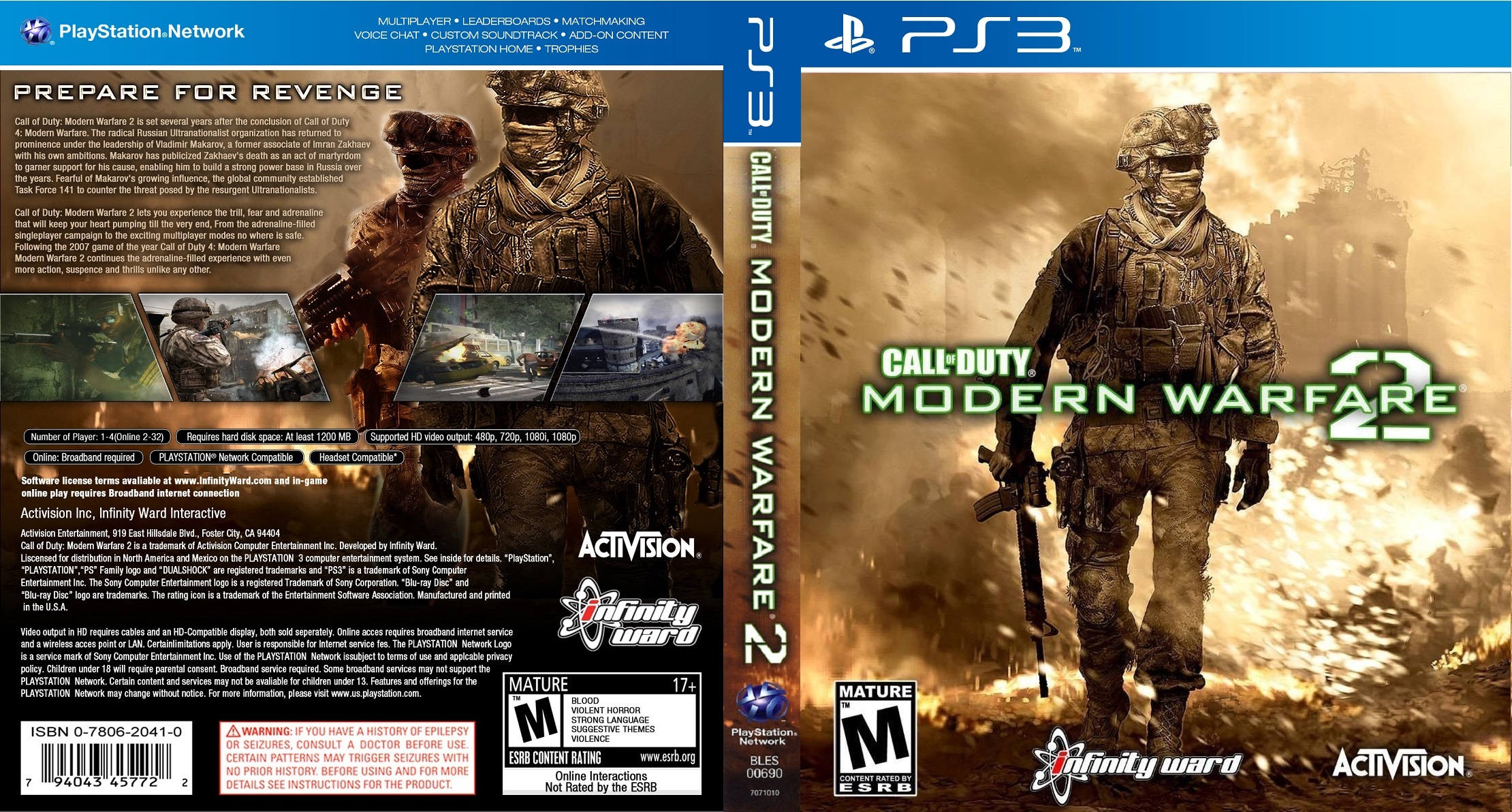 COD Modern Warfare 2 New Blue Cover box cover