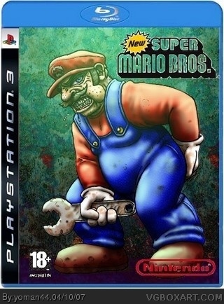 New Super Mario Bros (Not censured version ) box cover