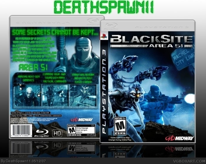 Blacksite: Area 51 box art cover