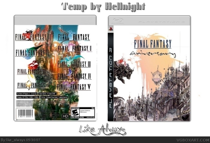 Final Fantasy Anniversary box art cover
