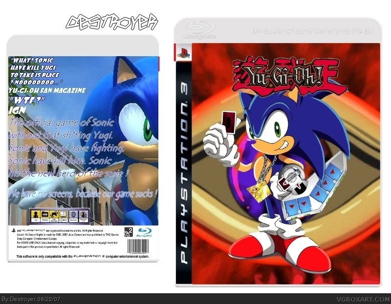 Yu-Gi-Oh (Sonic Version) box cover